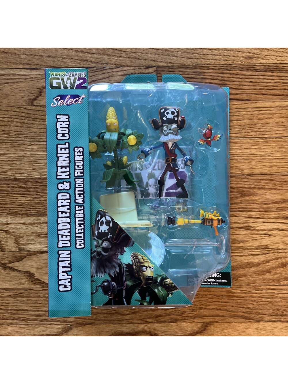 Diamond Select Toys PLants vs Zombies Captain Deadbeard & Kernal Corn 5" Figures
